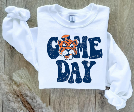 Auburn Game Day Sweatshirt (add color of sweatshirt in text box)