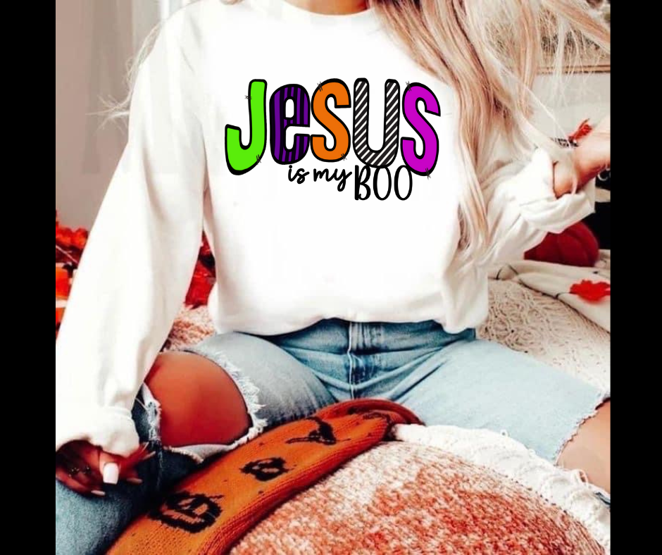 Jesus is my Boo Tee/Sweatshirt( type in color tshirt/sweatshirt in text box)