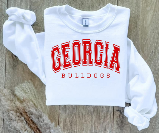 Georgia Bulldogs Sweatshirt (add color of sweatshirt in text box)