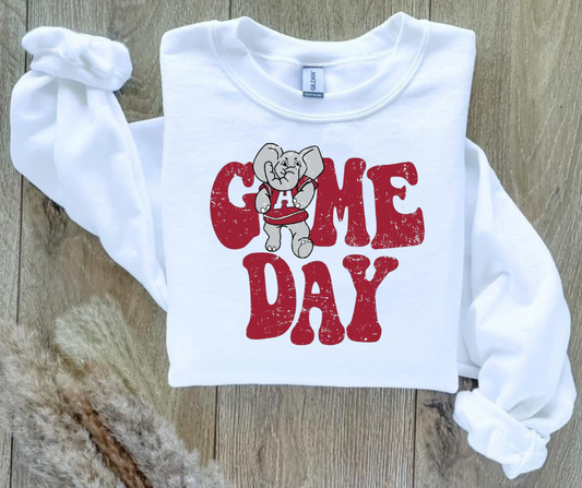 Bama Game Day Sweatshirt (add color of sweatshirt in text box)