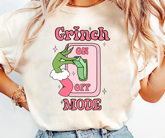 Grinch Mode Tee/Sweatshirt( type in color tshirt/sweatshirt in text box) (