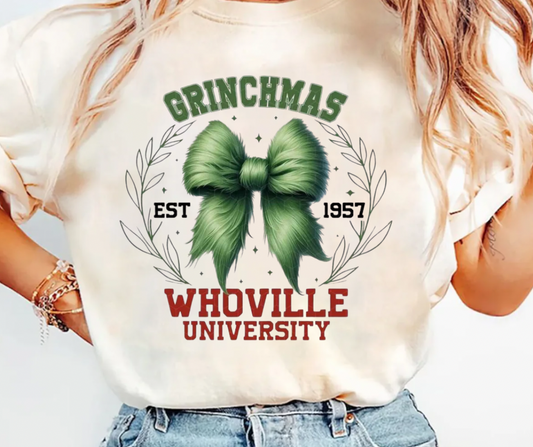 Grinchmas Whoville Tee/Sweatshirt( type in color tshirt/sweatshirt in text box)