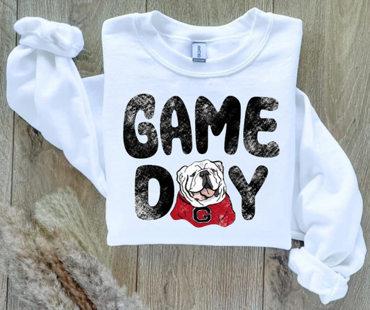 Georgia Game Day Sweatshirt (add color of sweatshirt in text box)