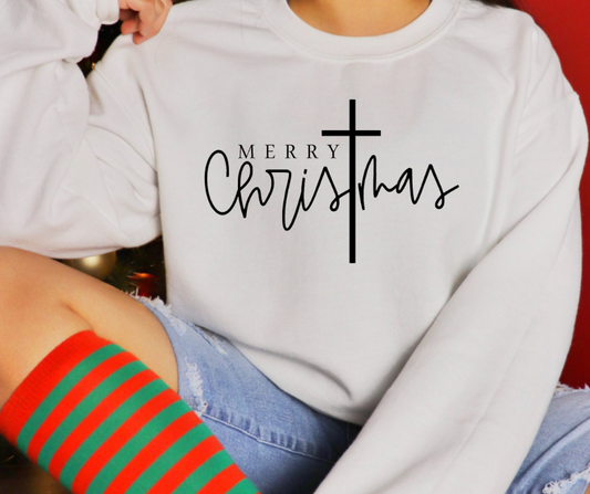 Merry Christmas Tee/Sweatshirt( type in color tshirt/sweatshirt in text box)